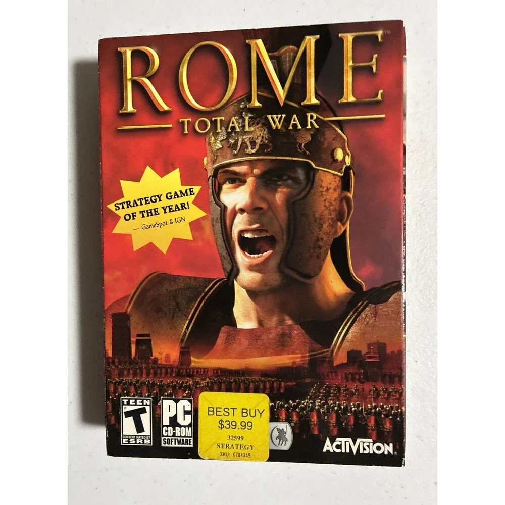 Vintage Y2K PC Windows Strategy Game Rome: Total War 2004